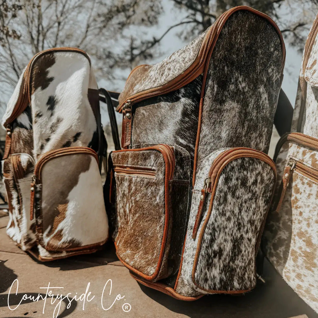 Cowhide Backpack