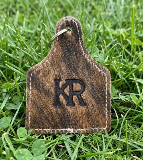 Cow Hide Keychain